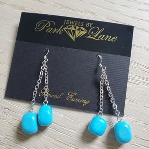 Park Lane Cool Water Turquoise Dangle Earrings BNWT